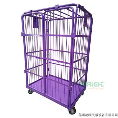 L-43 4面带顶物流台车紫色