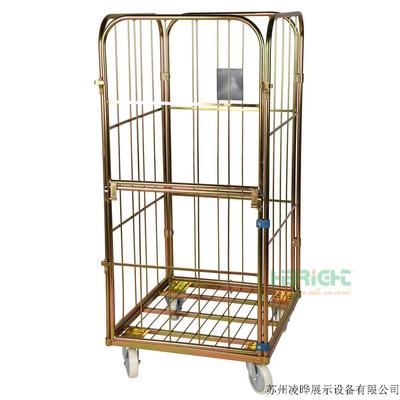 H-6 金色四面可拆卸物流台车